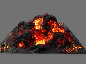 lava rock 3D 模型