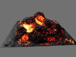 lava rock 3D Model