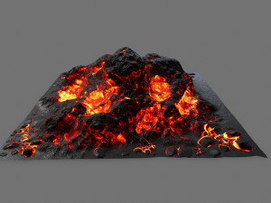 lava rock 3D 模型