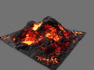 lava rock 3D 模型