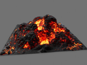 lava rock 3D 模型