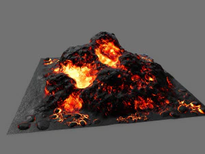 lava rock 3D Model