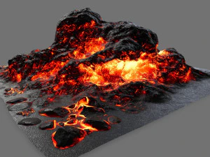 lava rock 3D Model