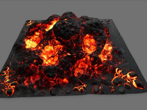 lava rock 3D Model