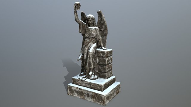 statue 2 3D Model .c4d .max .obj .3ds .fbx .stl .blend 
