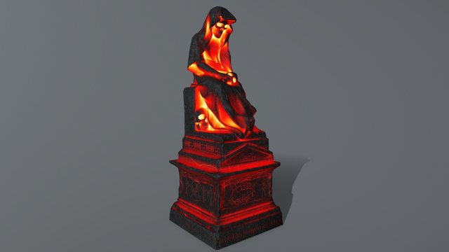 statue 3D Model .c4d .max .obj .3ds .fbx .stl .blend 