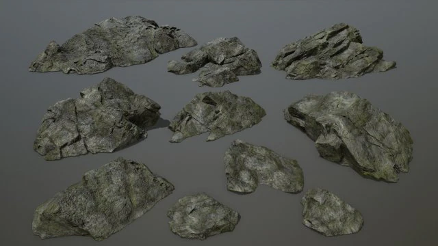 rocks 3D Model .c4d .max .obj .3ds .fbx .stl .blend 