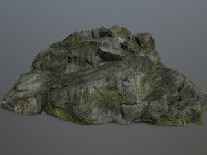 cliff rock set Model 3D
