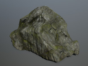 cliff rock set Model 3D