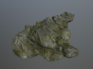 cliff rock set Model 3D