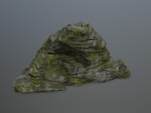 cliff rock set Model 3D