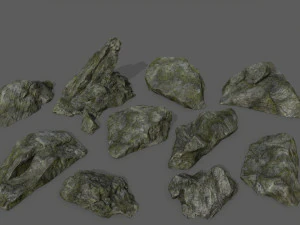 conjunto de rocha do penhasco Modelo 3D