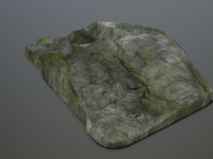 cliff rock set 3D Model