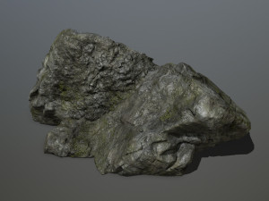 cliff rock set 3D Model