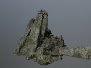 cliff rock set 3D Model