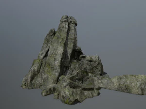 cliff rock set 3D Model