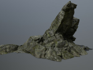 cliff rock set 3D Model