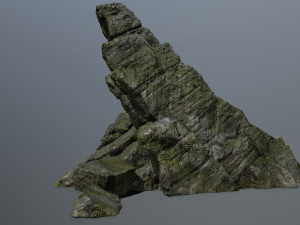 cliff rock set 3D Model