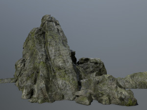 cliff rock set 3D Model