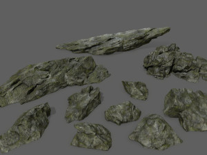 cliff rock Model 3D