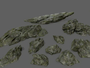 batu tebing Model 3D