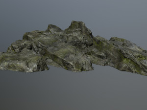 cliff rock 3D 模型