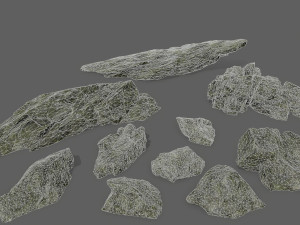 cliff rock 3D 模型