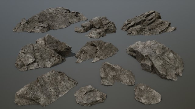 rocks 3D मॉडल .c4d .max .obj .3ds .fbx .stl .blend 