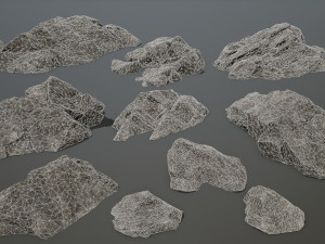 rocks 3D मॉडल