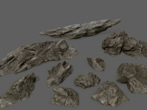 rocks set 3D Model