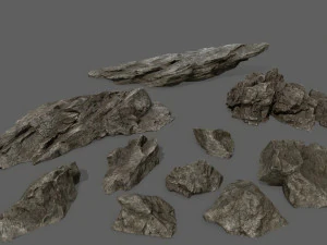 набор камней 3D Модель