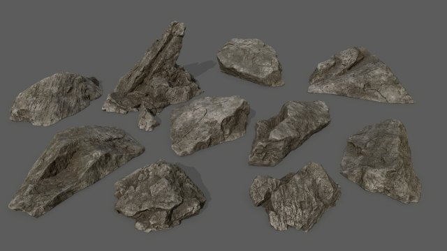 rocks Modelo 3D .c4d .max .obj .3ds .fbx .stl .blend 