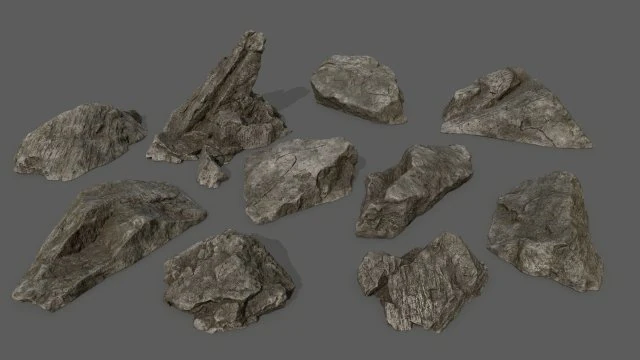 rocks 3D Model .c4d .max .obj .3ds .fbx .stl .blend 