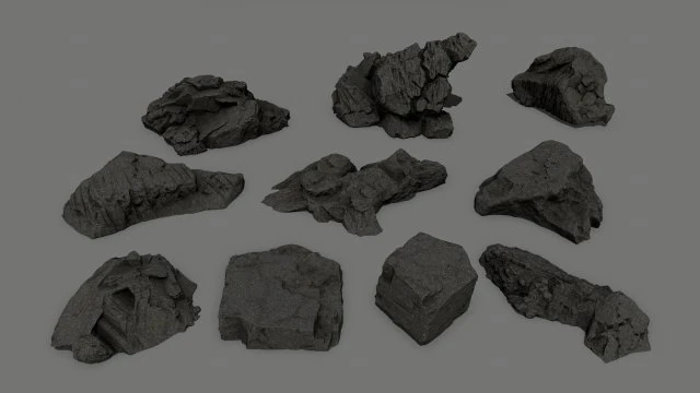 rocks 3D Model .c4d .max .obj .3ds .fbx .stl .blend