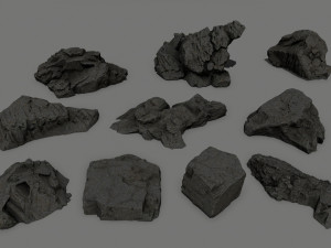 rocks 3D मॉडल