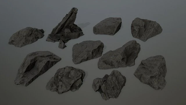 rocks 3D Model .c4d .max .obj .3ds .fbx .stl .blend 