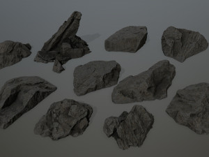 rocks 3D मॉडल