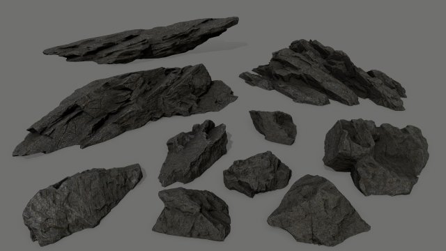 rocks 3D मॉडल .c4d .max .obj .3ds .fbx .stl .blend 
