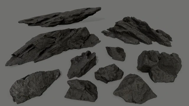 rocks 3D Model .c4d .max .obj .3ds .fbx .stl .blend 