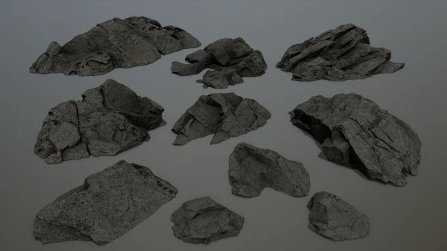rocks 3D Model .c4d .max .obj .3ds .fbx .stl .blend