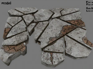 incastonato di pietre Modello 3D