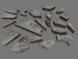 stone set Model 3D