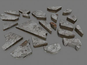 incastonato di pietre Modello 3D