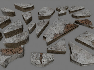 stone set Model 3D