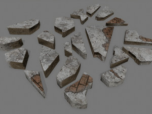 stone set Model 3D