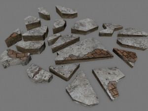 stone set Model 3D
