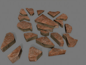 stone set 3D मॉडल