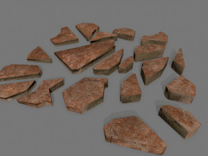 stone set 3D मॉडल