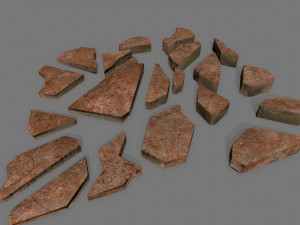 stone set 3D मॉडल