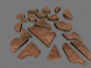 stone set 3D मॉडल